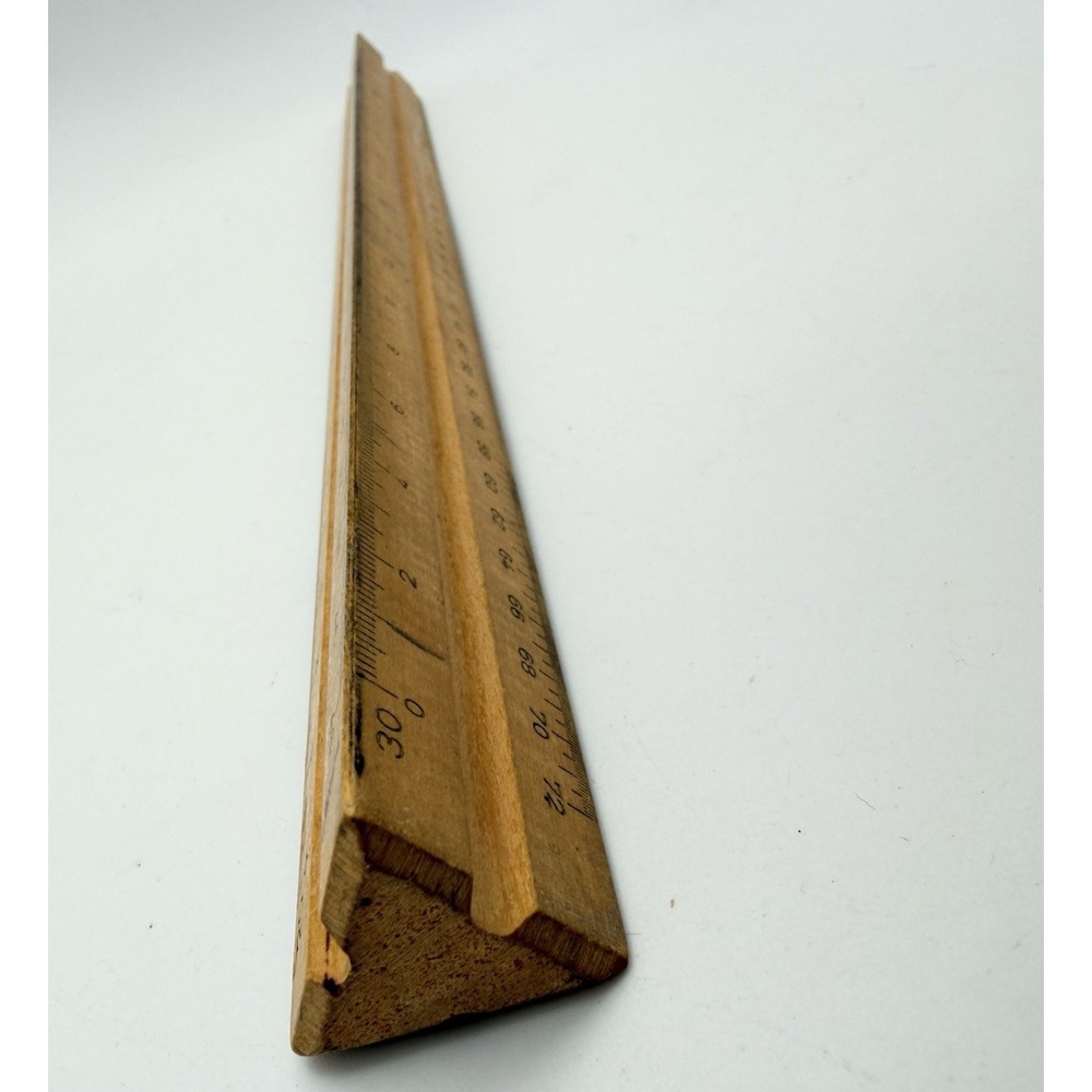 Vtg K & E Doric 56 3850 Boxwood Engineer Scale 3 Side Ruler Made in Germany